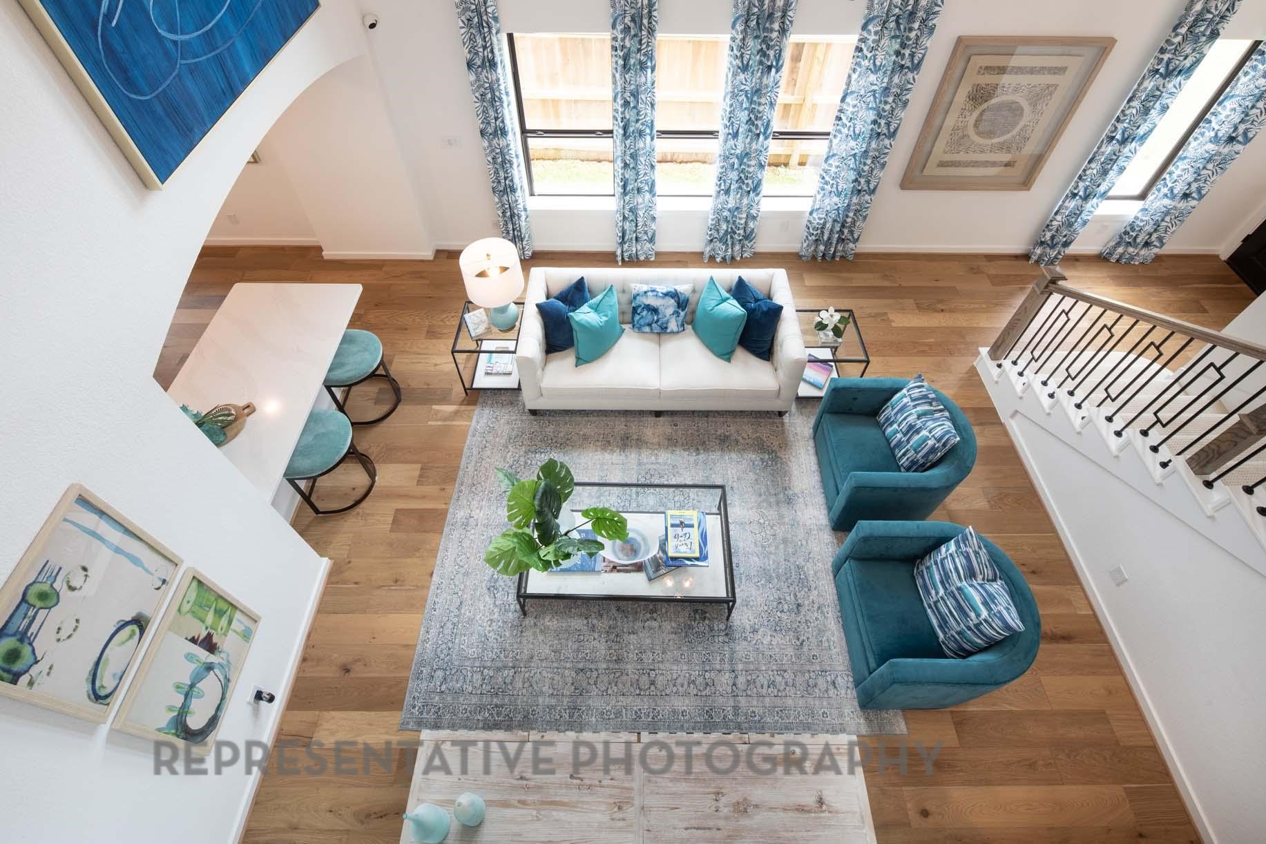 2426 Guava Hls Lane Manvel, TX 77578 - Photo 14 of 48 a living room with furniture and a fireplace
