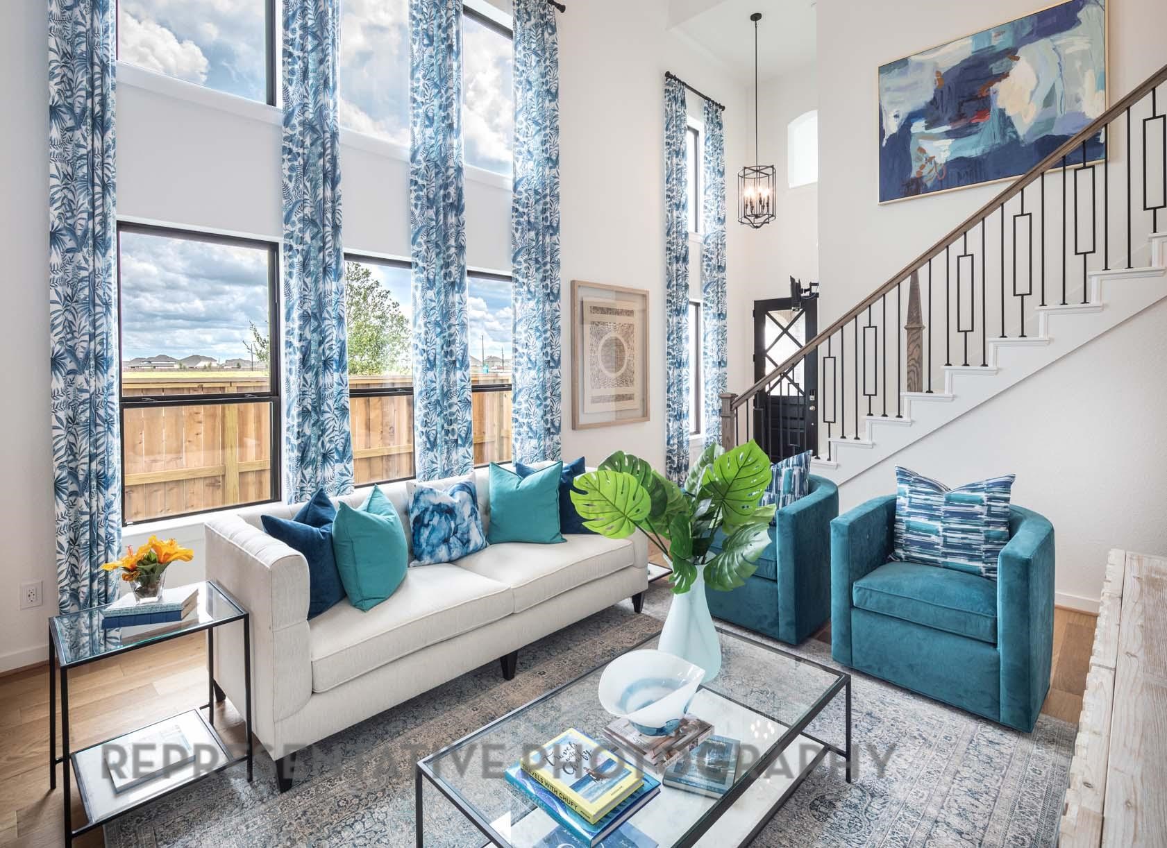 2426 Guava Hls Lane Manvel, TX 77578 - Photo 3 of 48 a living room with furniture and a potted plant