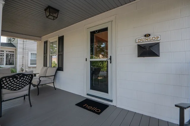 a outdoor space with lounge chair