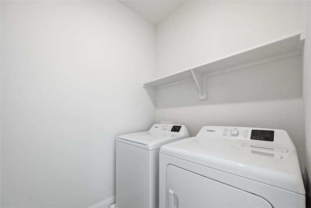 2533 Brunswick Way, Unit 2533 Allen, TX 75013 - Photo 18 of 24 a utility room with dryer and washer