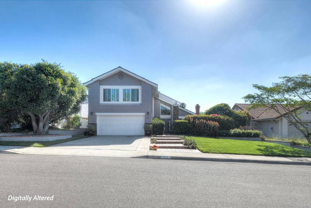 551 Splitrail Drive Encinitas, CA 92024 - Photo 1 of 1 a view of a house with a yard and large trees
