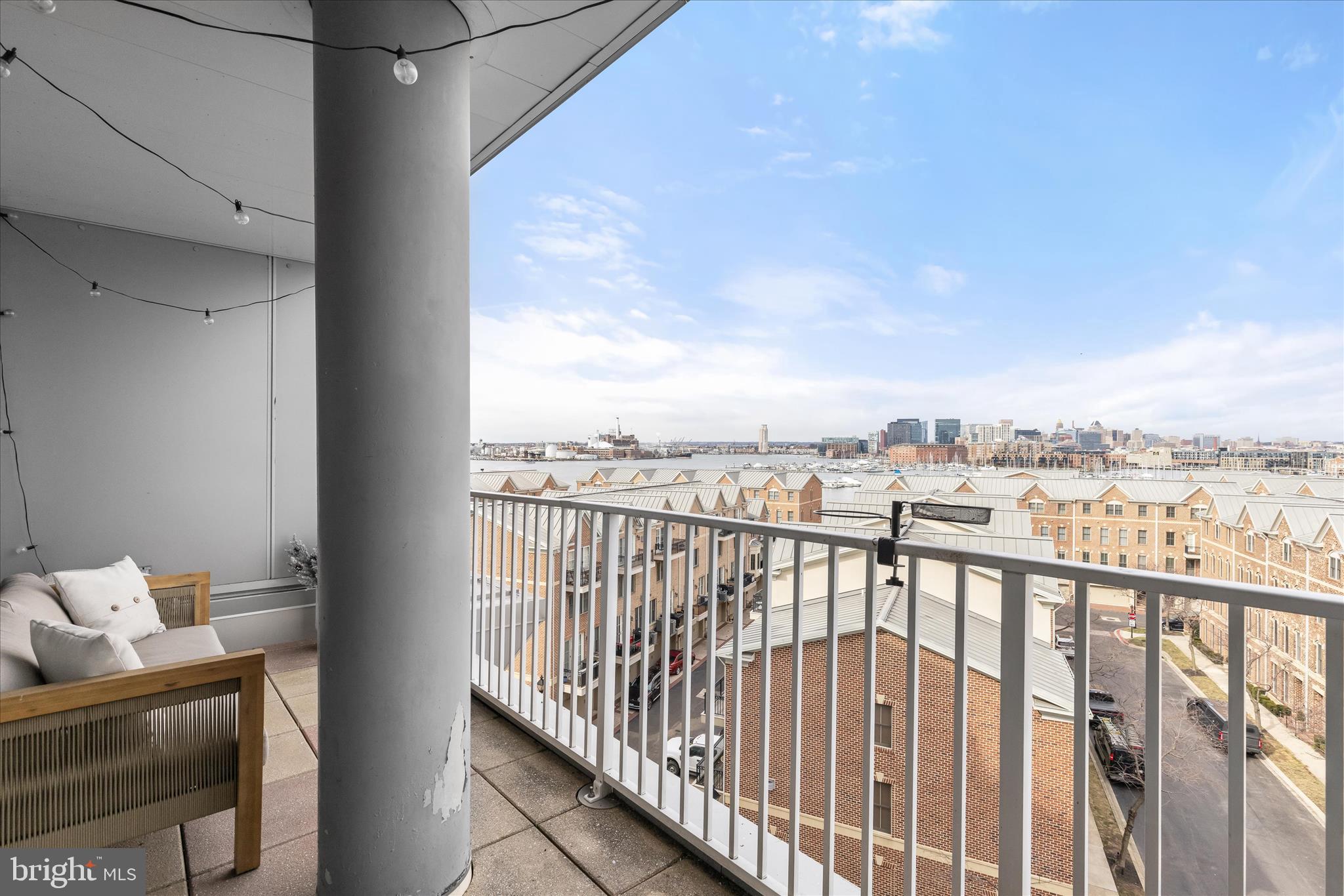 2702 Lighthouse Point East, Unit 522 Baltimore, MD 21224 - Photo 32 of 50 a view of city from balcony