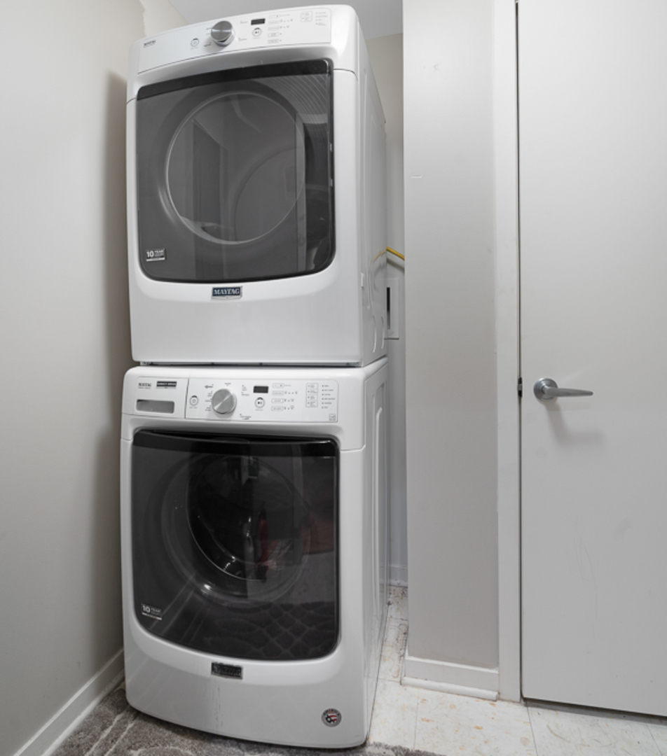 140 North Euclid Avenue, Unit 202 Oak Park, IL 60302 - Photo 10 of 15 a close up view of washer and dryer