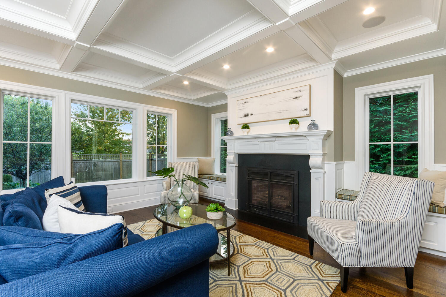 178 Middlesex Road Darien, CT 06820 - Photo 6 of 44 a living room with furniture and a fireplace