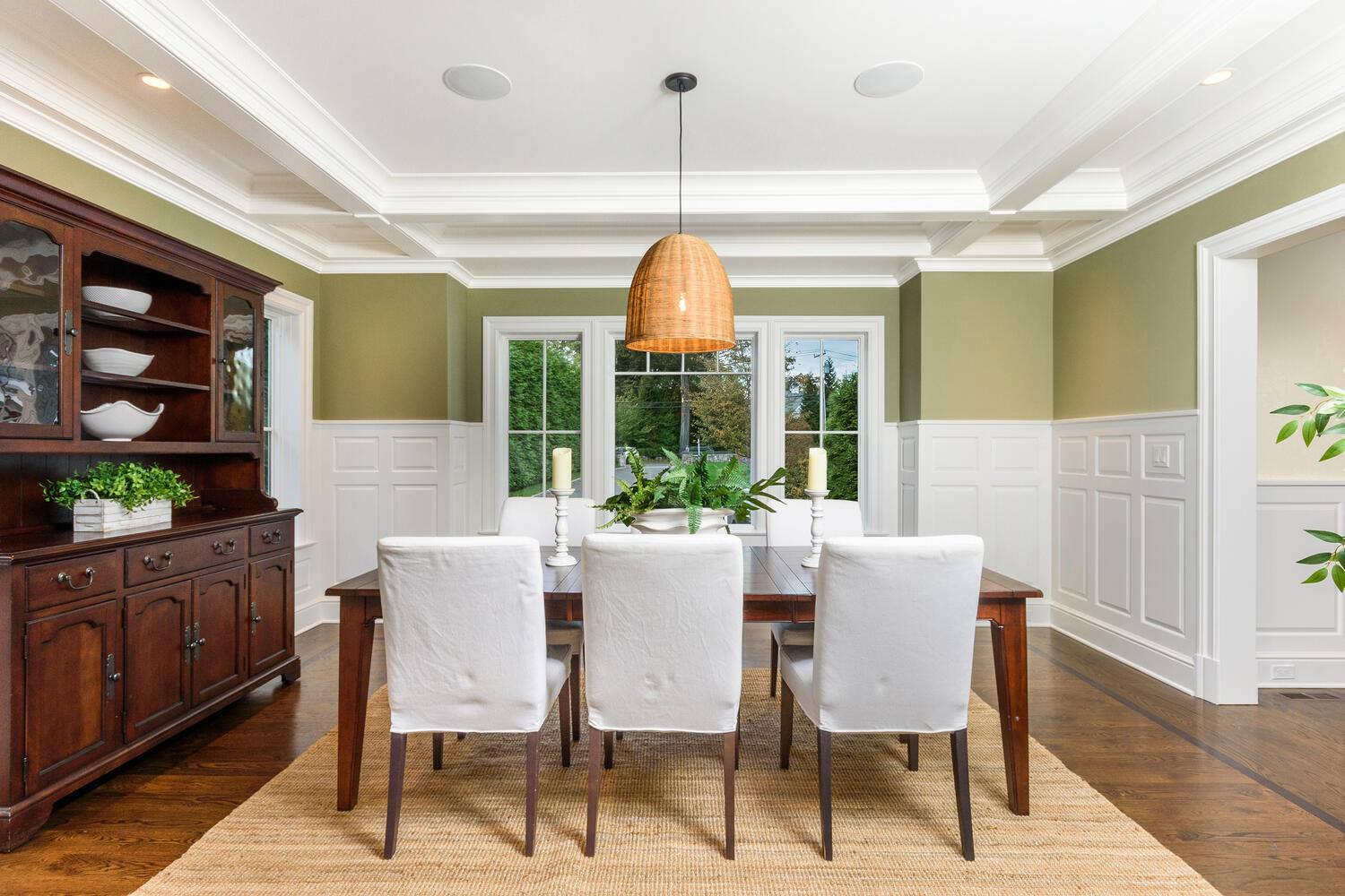 178 Middlesex Road Darien, CT 06820 - Photo 10 of 44 a dining room with furniture a chandelier and wooden floor