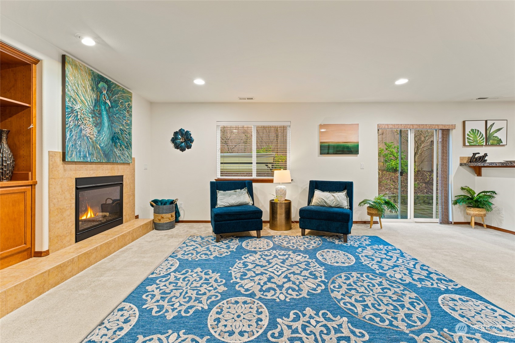 22907 41st Drive Southeast Bothell, WA 98021 - Photo 14 of 39 a living room with furniture and a fireplace
