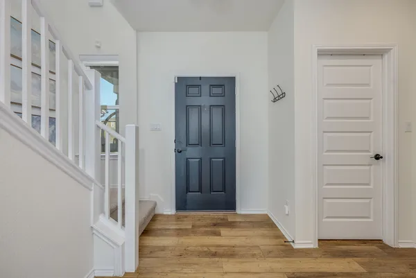a view of an entryway door