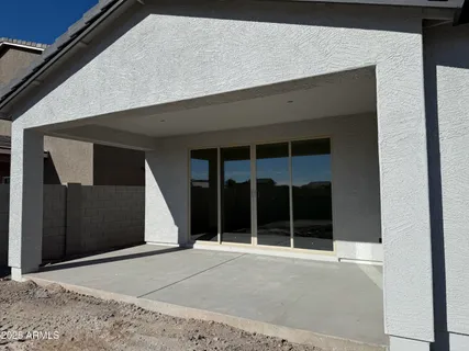 a house with a large window