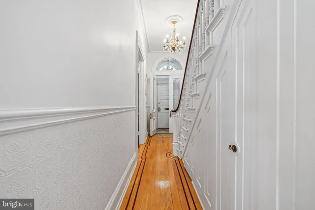 a view of a staircase