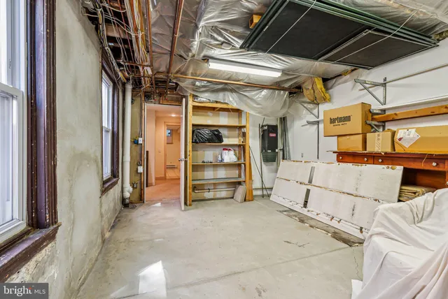 a city view with tall buildings