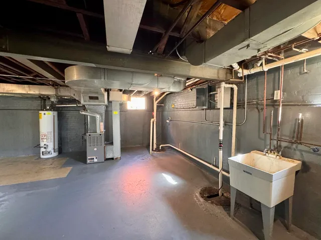 a view of water heater room