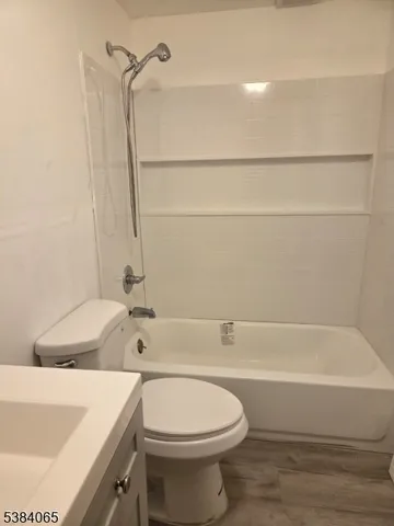 a bathroom with a sink a toilet and a bathtub