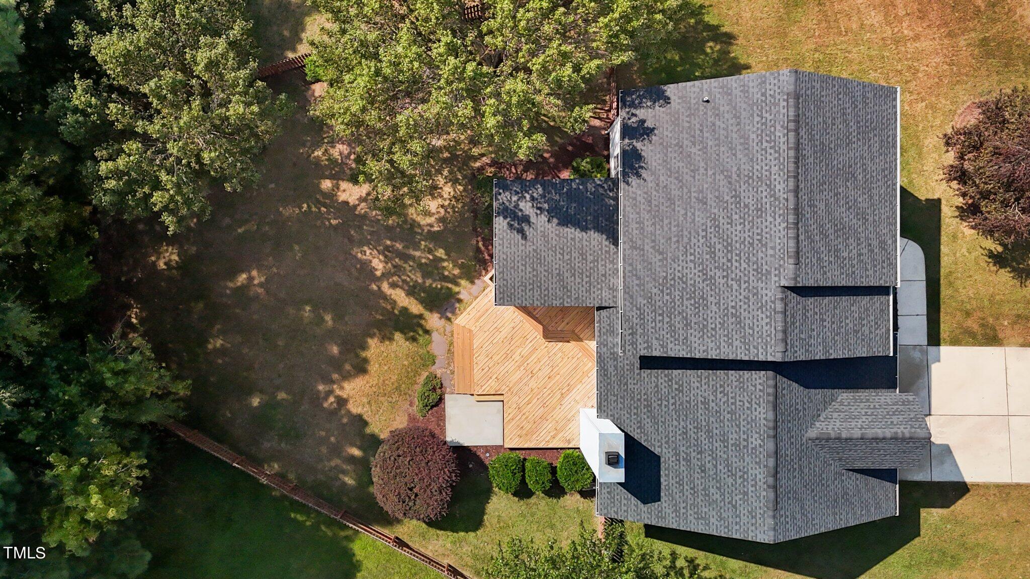 3225 Forest Mill Circle Raleigh, NC 27616 - Photo 35 of 36 an aerial view of residential house with outdoor space and trees