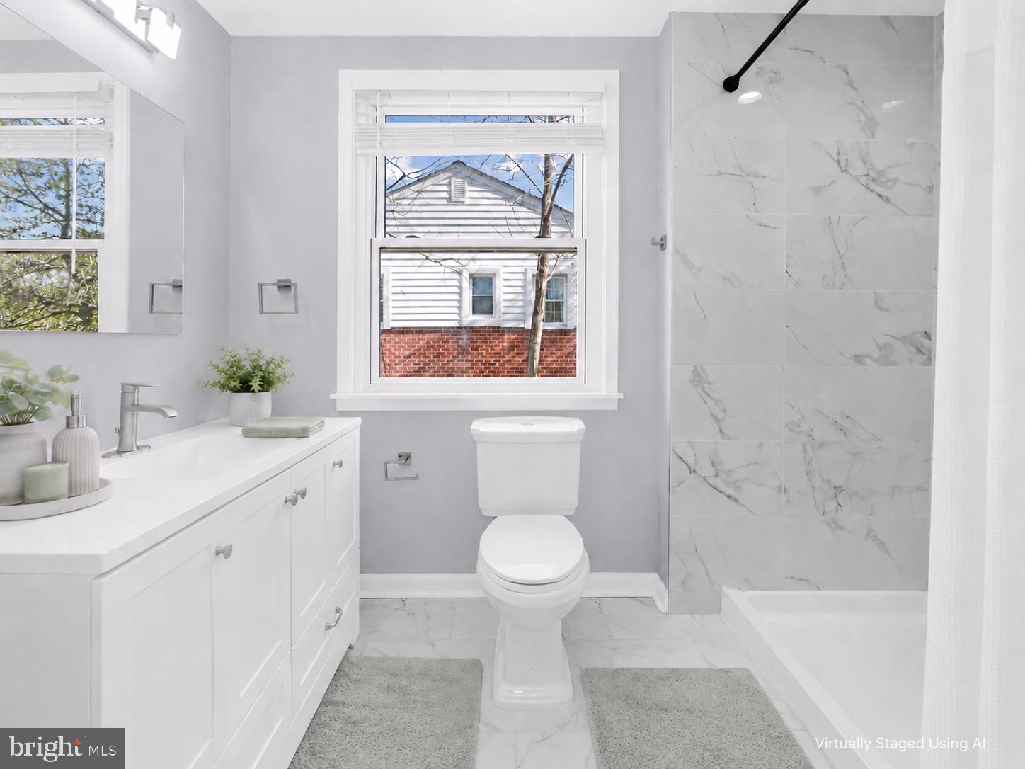 726 Nottingham Road Baltimore, MD 21229 - Photo 14 of 71 Bright and airy modern bathroom retreat.