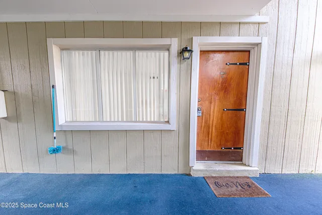 a view of wooden cabinets