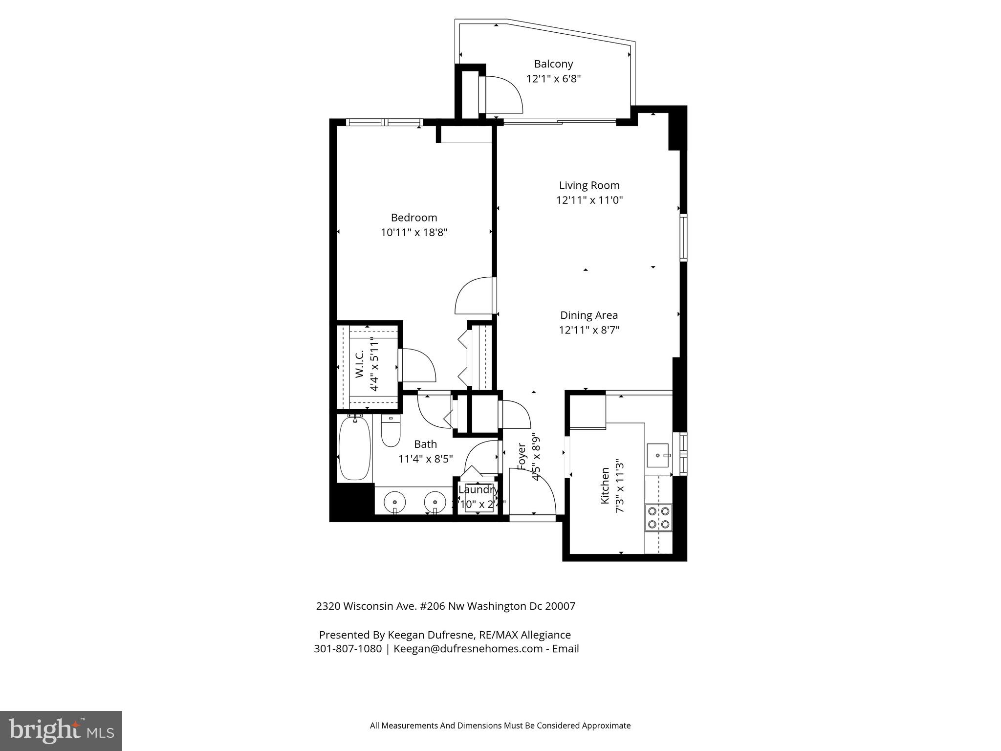 2320 Wisconsin Avenue Northwest, Unit 206 Washington, DC 20007 - Photo 32 of 32 a picture of a floor plan