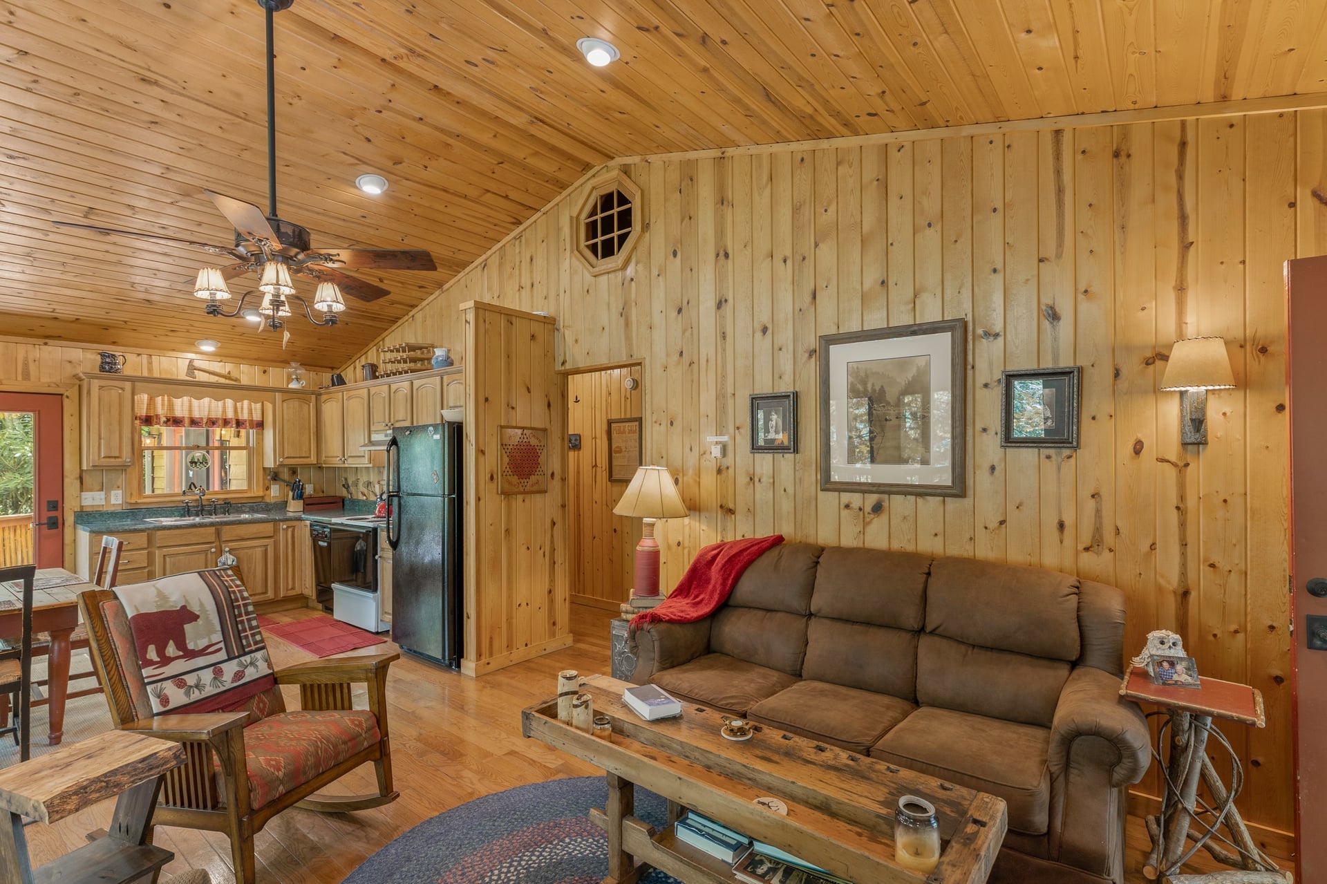 361 Wyanoak Road Highlands, NC 28741 - Photo 6 of 34 Living room and kitchen