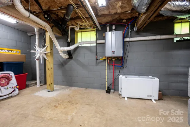 a view of storage and utility room