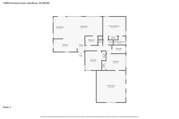 $800,000 | 13003 Arcturus Avenue, Gardena, CA 90249