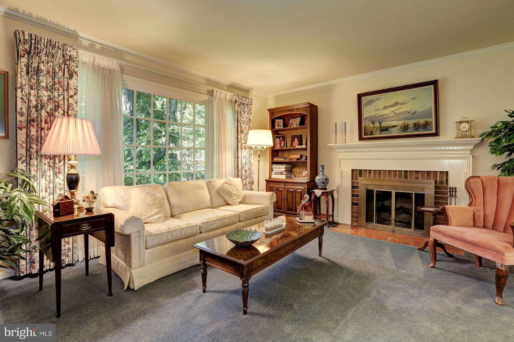 11303 Fieldstone Lane Reston, VA 20191 - Photo 5 of 30 Living Room with Gas Fireplace