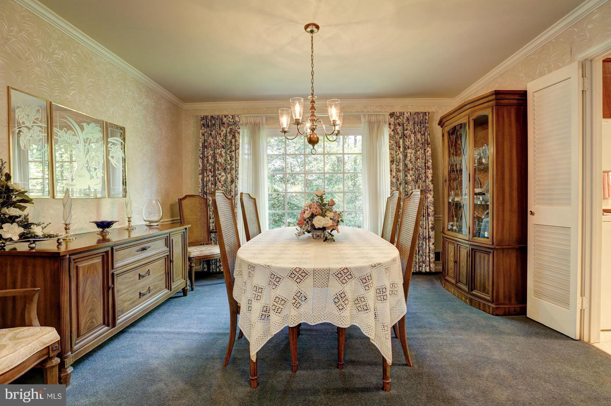11303 Fieldstone Lane Reston, VA 20191 - Photo 8 of 30 Formal Dining Room with treed view