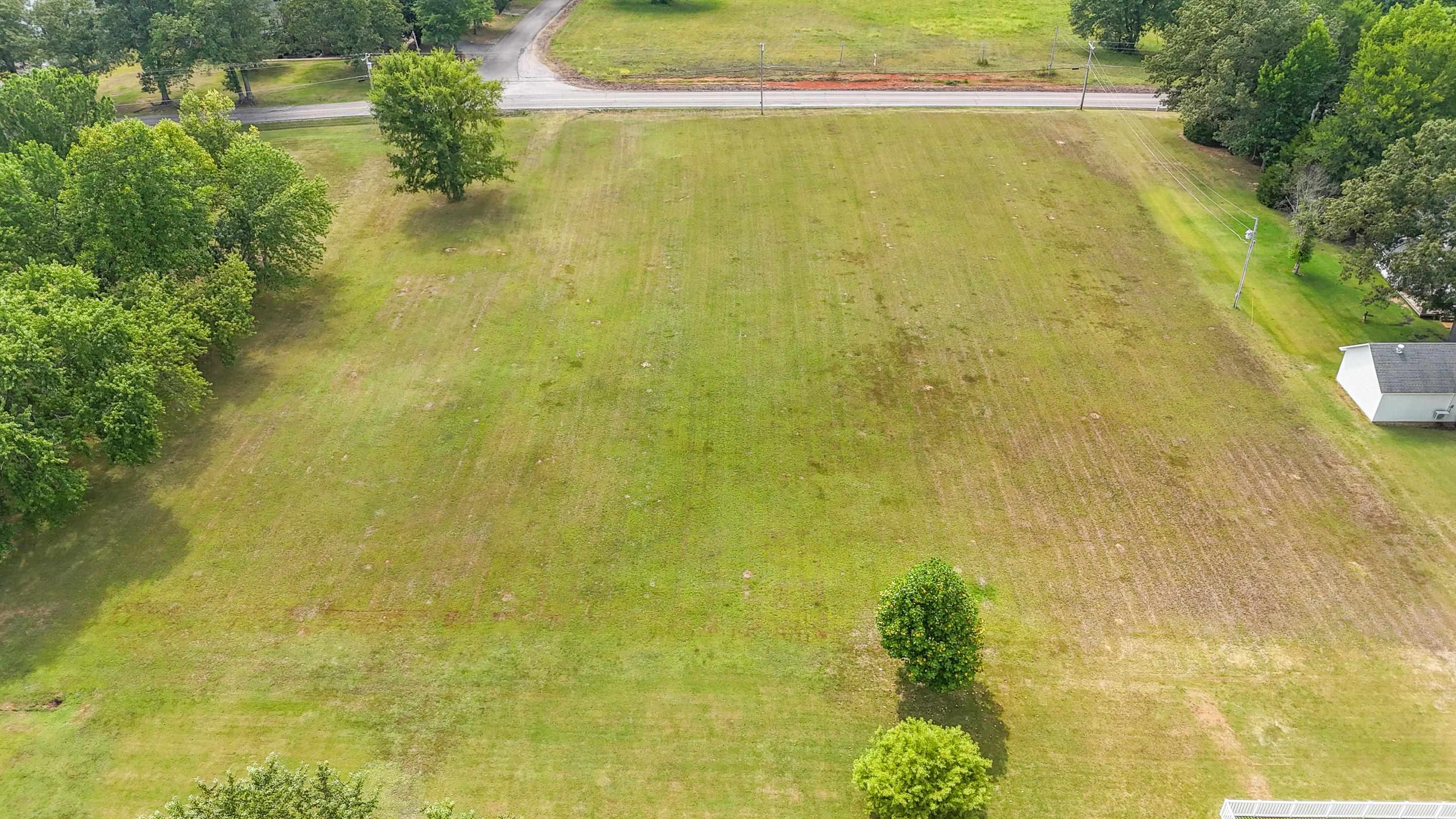 Aerial view with a rural view