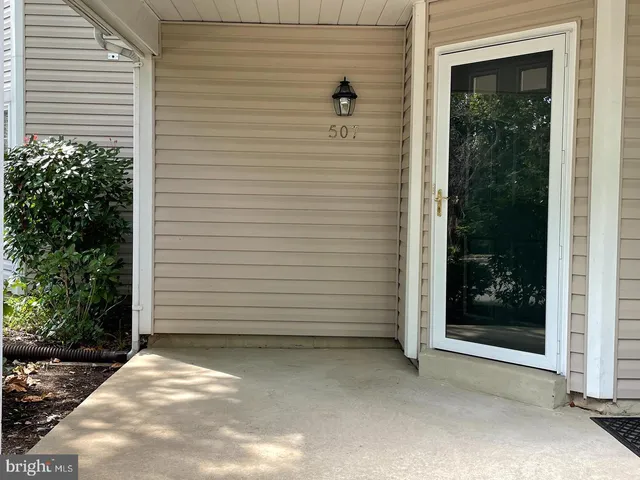 a view of a door of a house