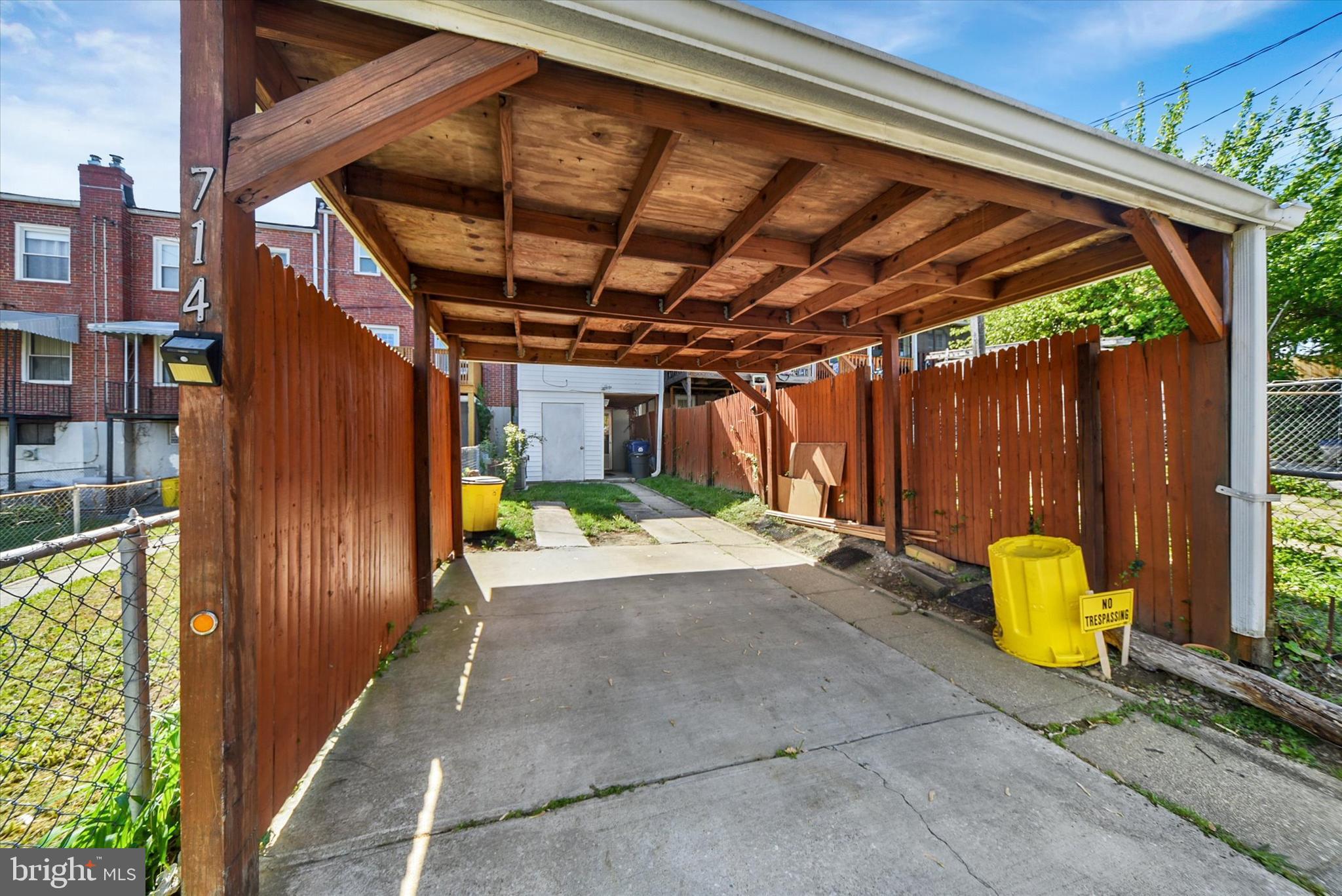 714 Bethnal Road Baltimore, MD 21229 - Photo 31 of 34 Carport with 2 spaces