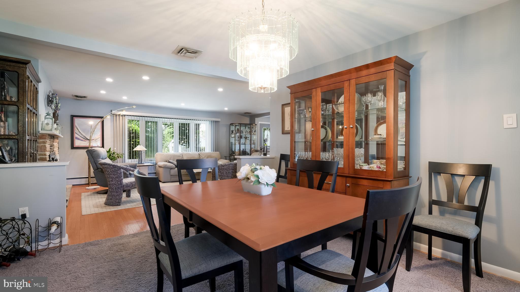 1061 George Road Jenkintown, PA 19046 - Photo 8 of 36 Dining Room opens to the Liv Rm for large dinners