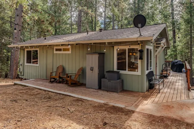 a view of a house with gym equipment