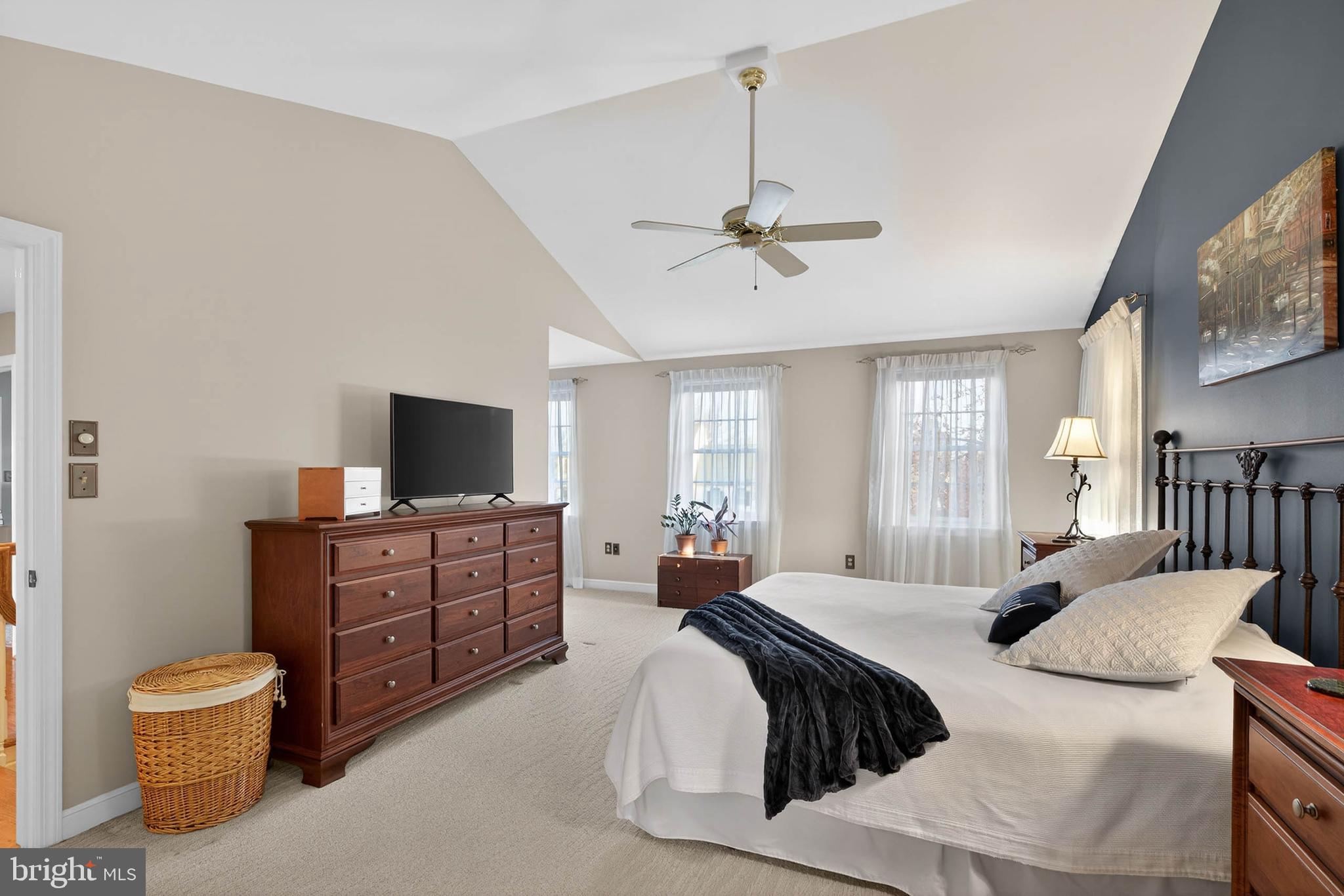 35 Old Post Lane Lititz, PA 17543 - Photo 32 of 61 a bedroom with a bed and a flat screen tv