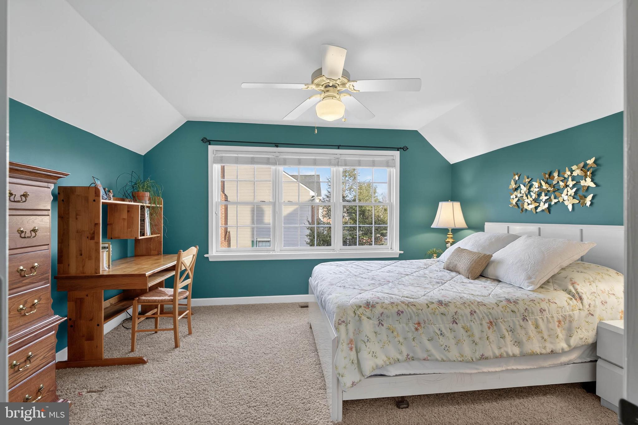 35 Old Post Lane Lititz, PA 17543 - Photo 44 of 61 a bedroom with a bed and a chandelier