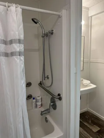 a bathroom with a sink