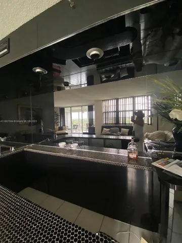 a kitchen with lots of counter top space