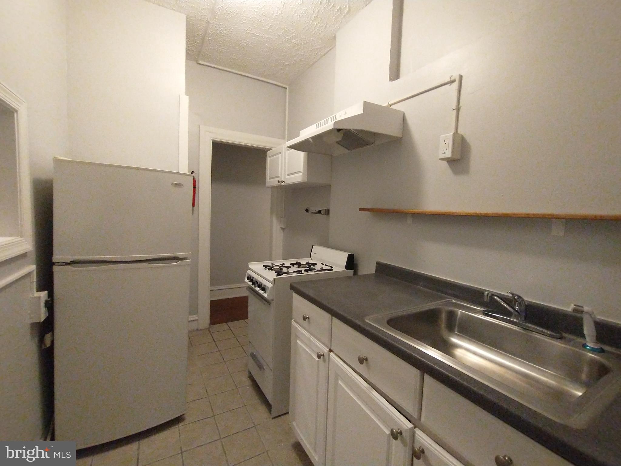 307 Dolphin Street, Unit 3C Baltimore, MD 21201 - Photo 7 of 14 a kitchen with a refrigerator and a sink