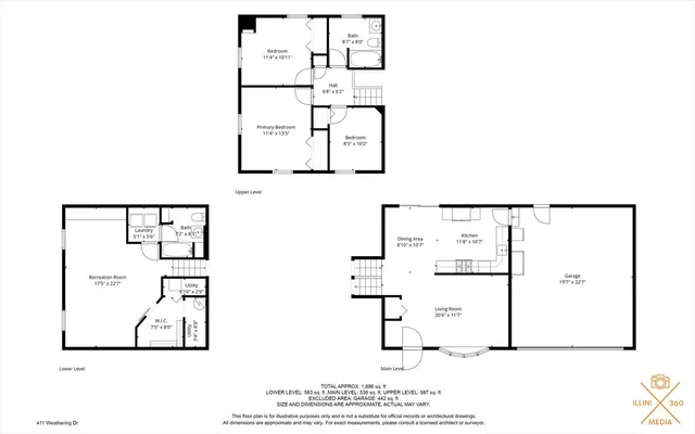 $245,000 | 411 Weathering Drive, Mahomet, IL 61853