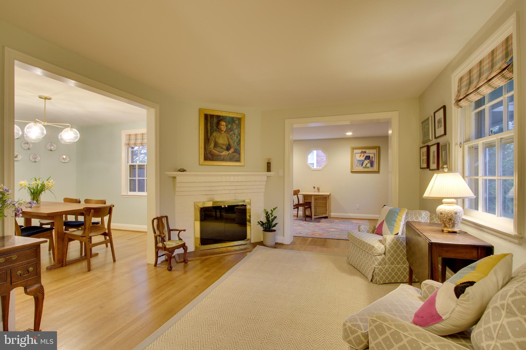 417 Alabama Road Baltimore, MD 21204 - Photo 5 of 47 Formal living room, wood burning fireplace.