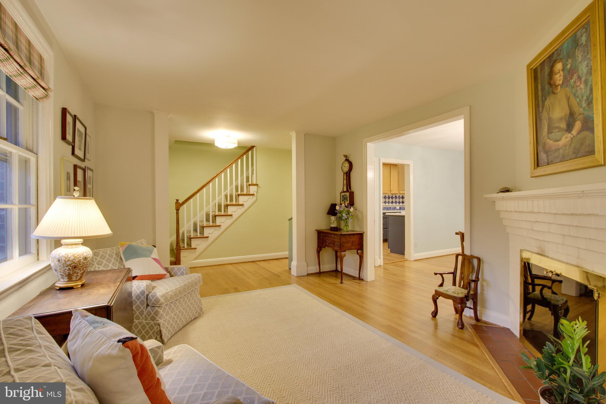417 Alabama Road Baltimore, MD 21204 - Photo 6 of 47 Formal living room, wood burning fireplace.