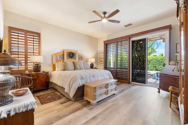 a bed room with a bed and a couch