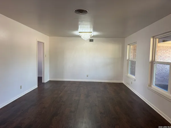 a view of a window in a room