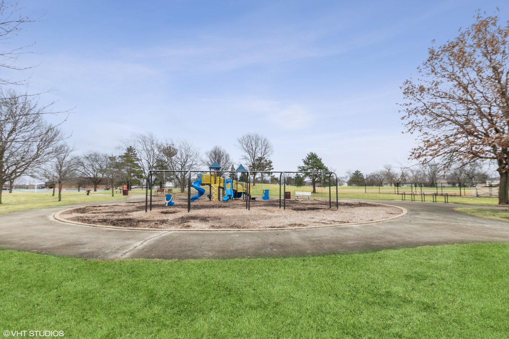 5746 Timberlane Road Matteson, IL 60443 - Photo 19 of 19 a view of water with a big yard and large trees