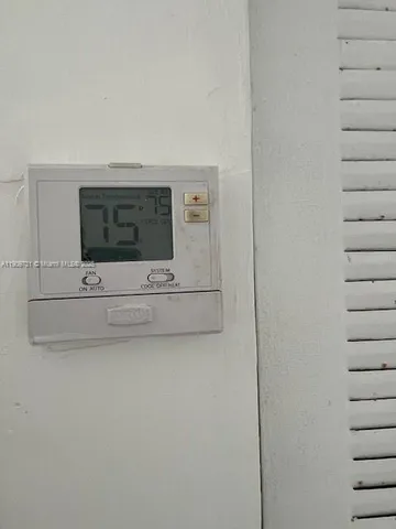 a view of a glass door