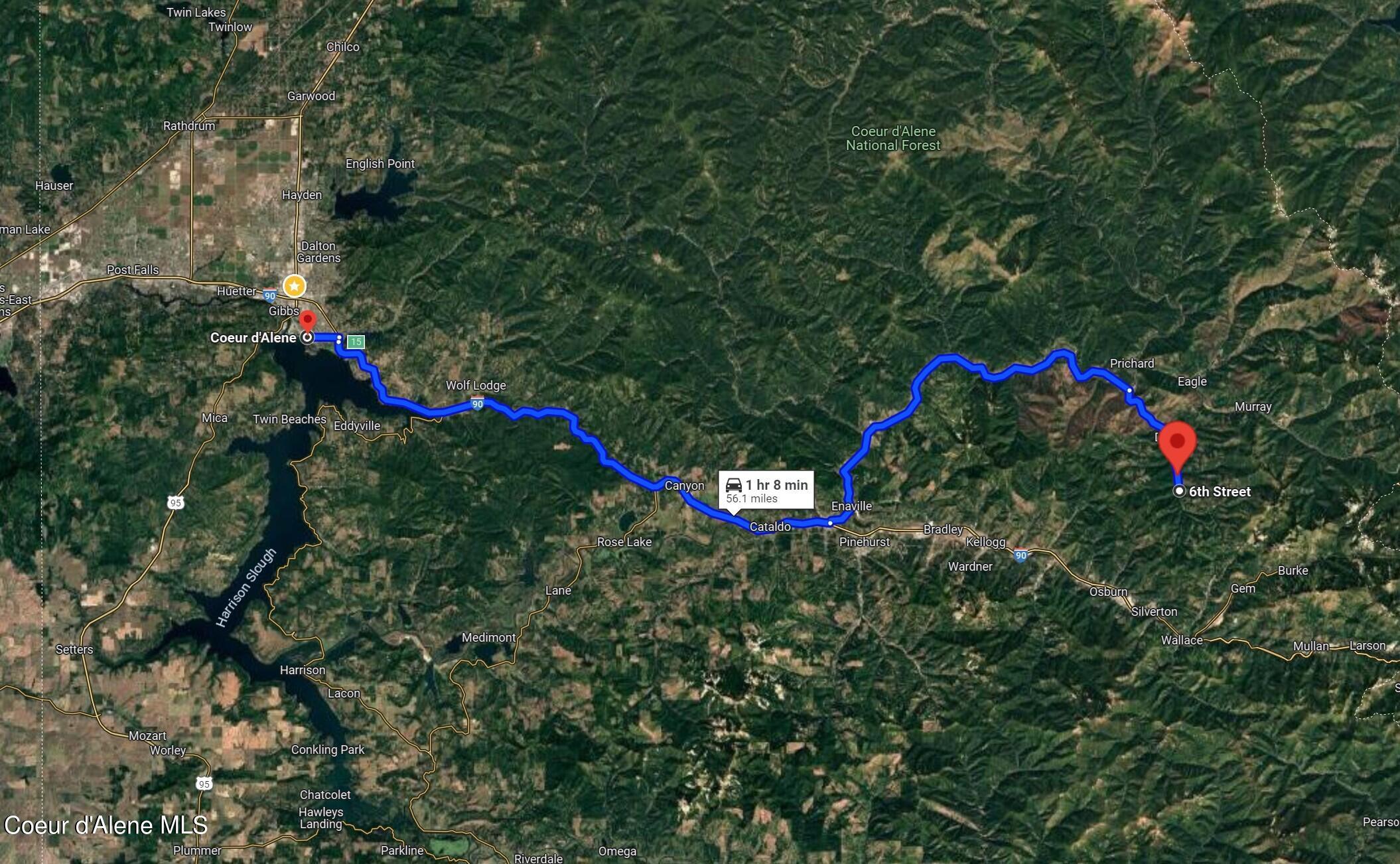 Nna Beaver Creek Road Wallace, ID 83873 - Photo 53 of 56 distance to Coeur d'Alene