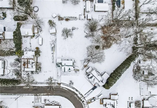 an aerial view of city