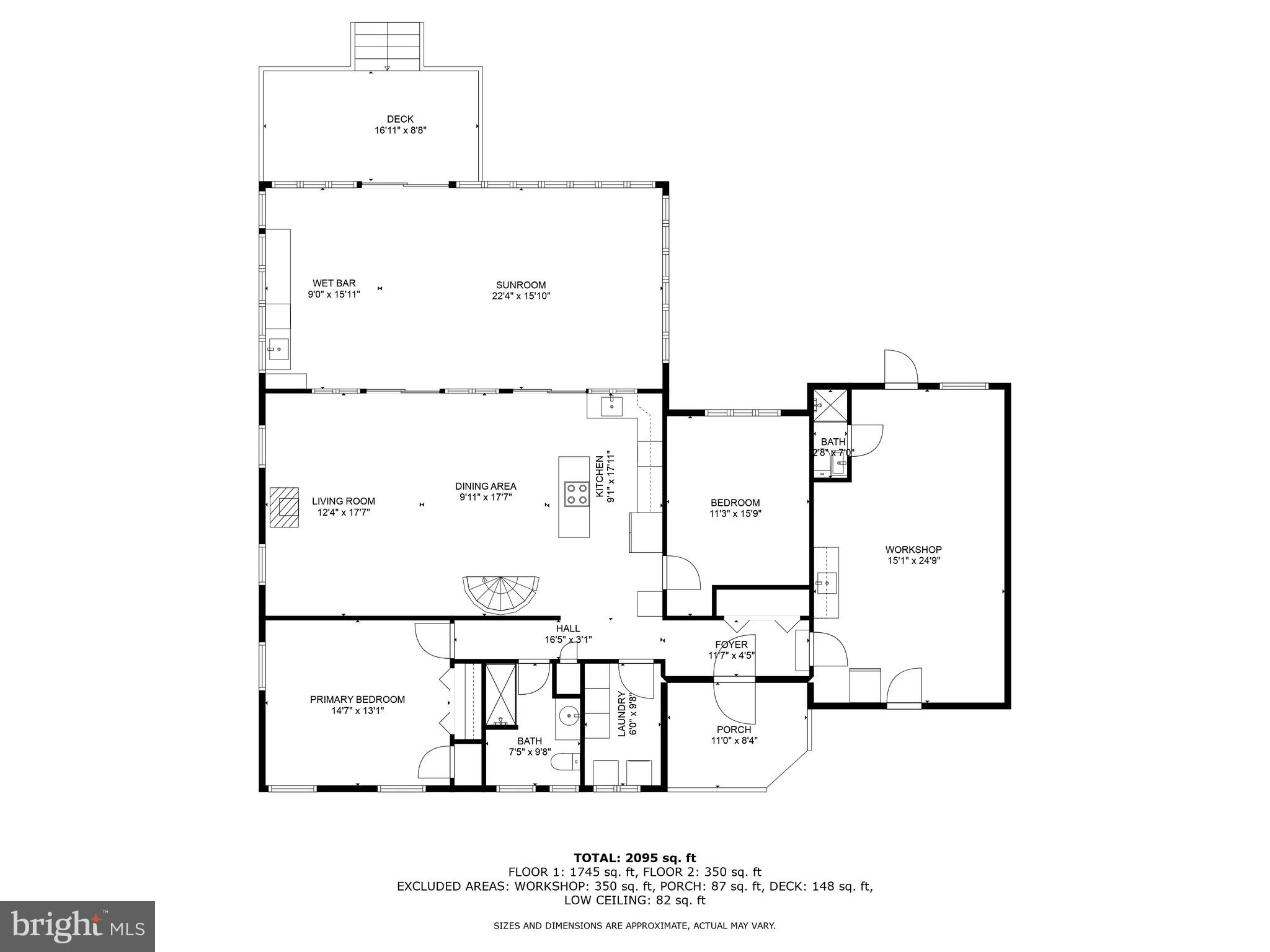 5120 Grays Inn Creek Road Rock Hall, MD 21661 - Photo 31 of 33 Main level floor plan