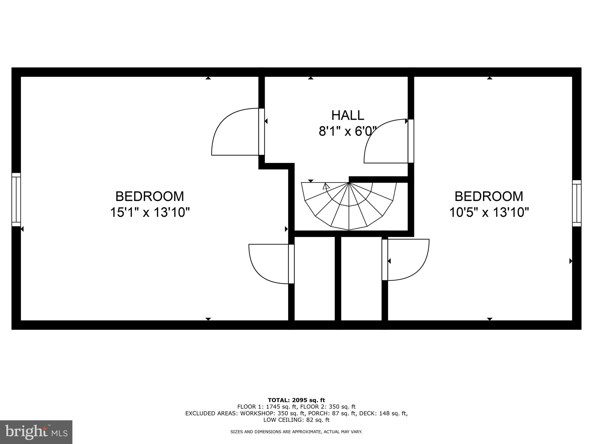 5120 Grays Inn Creek Road Rock Hall, MD 21661 - Photo 32 of 33 Upstairs floor plan