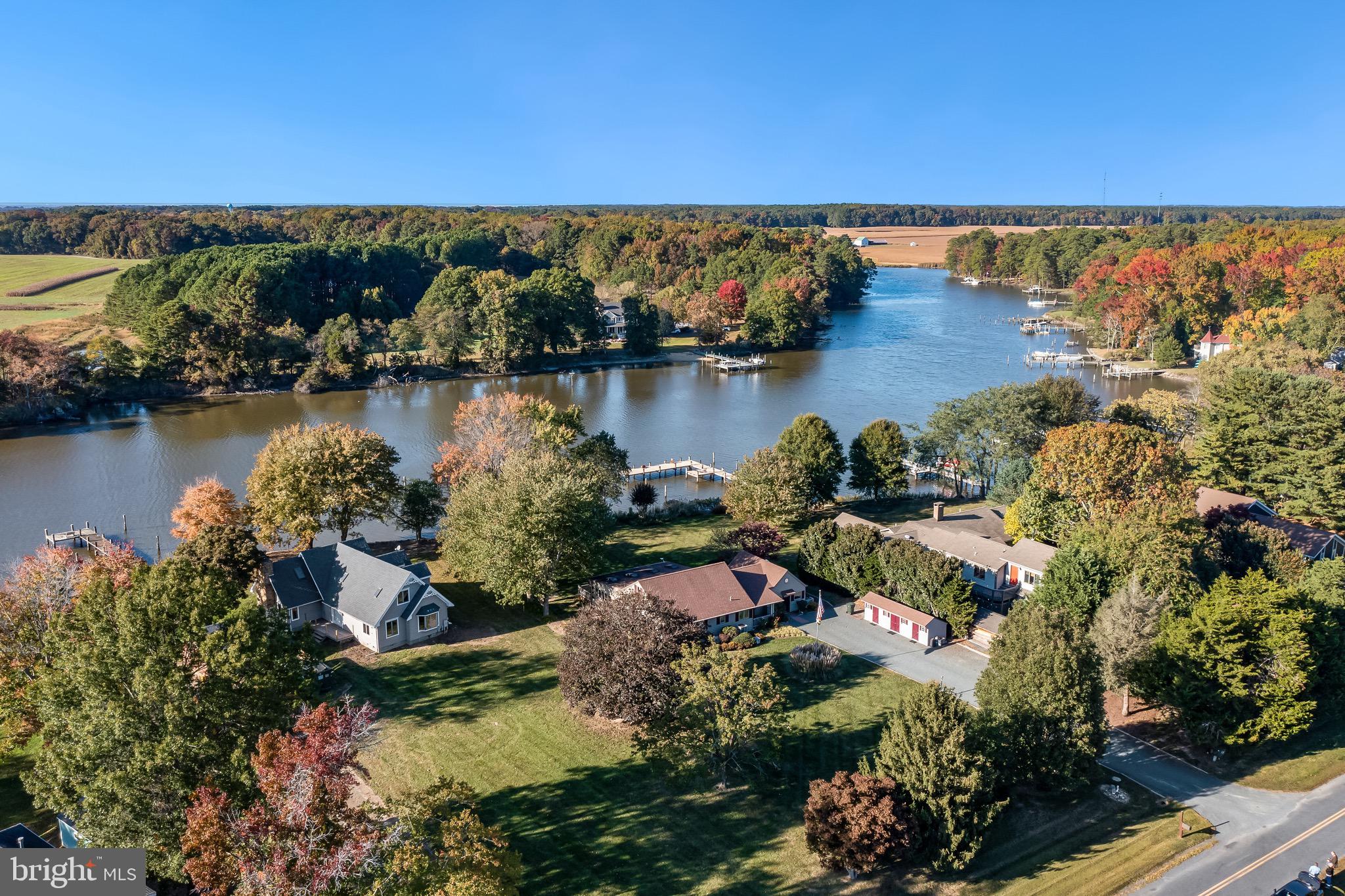 5120 Grays Inn Creek Road Rock Hall, MD 21661 - Photo 25 of 33 Aerial view of property towards Grays Inn Creek