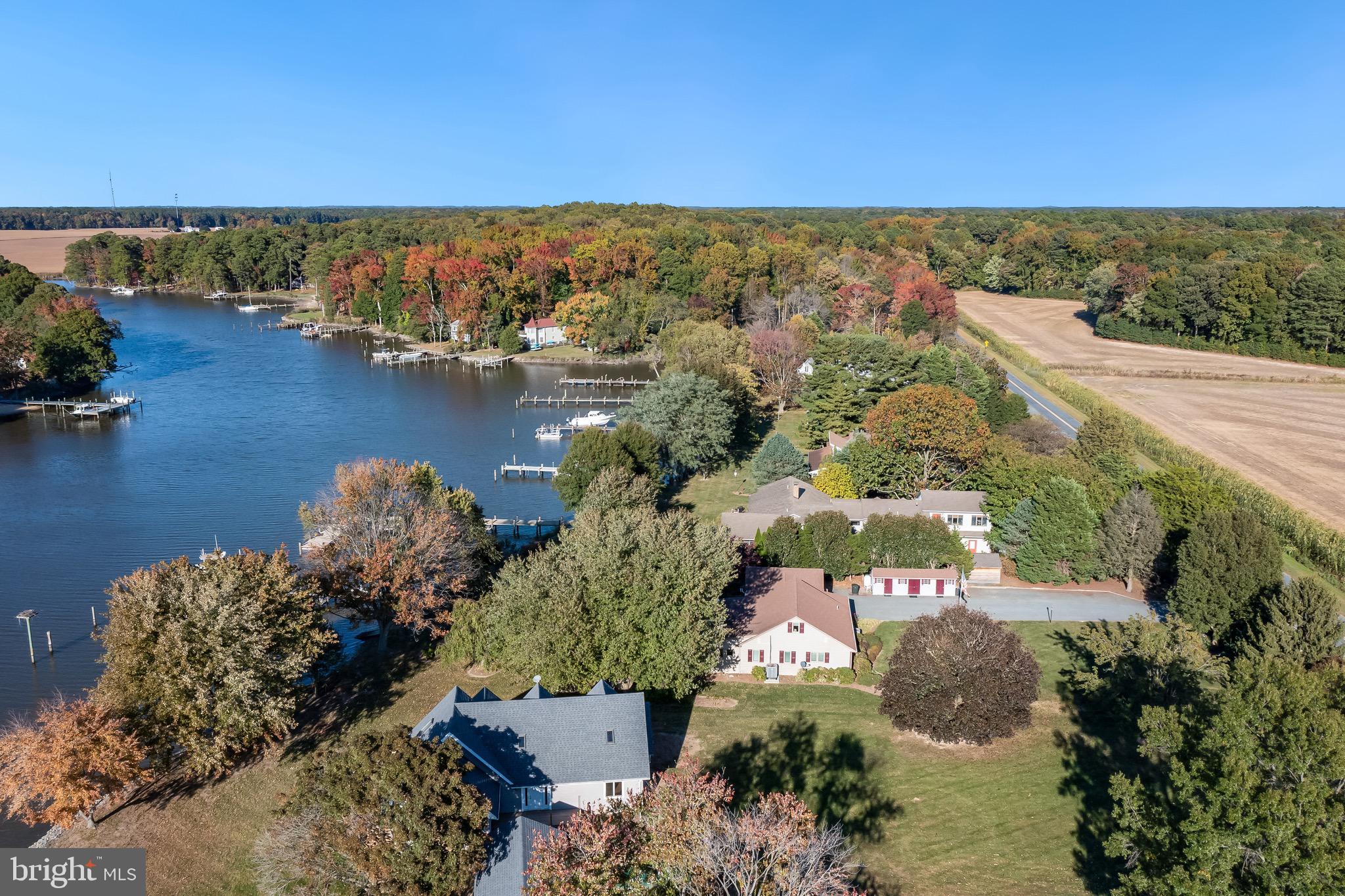 5120 Grays Inn Creek Road Rock Hall, MD 21661 - Photo 26 of 33 Aerial view of property towards Grays Inn Creek