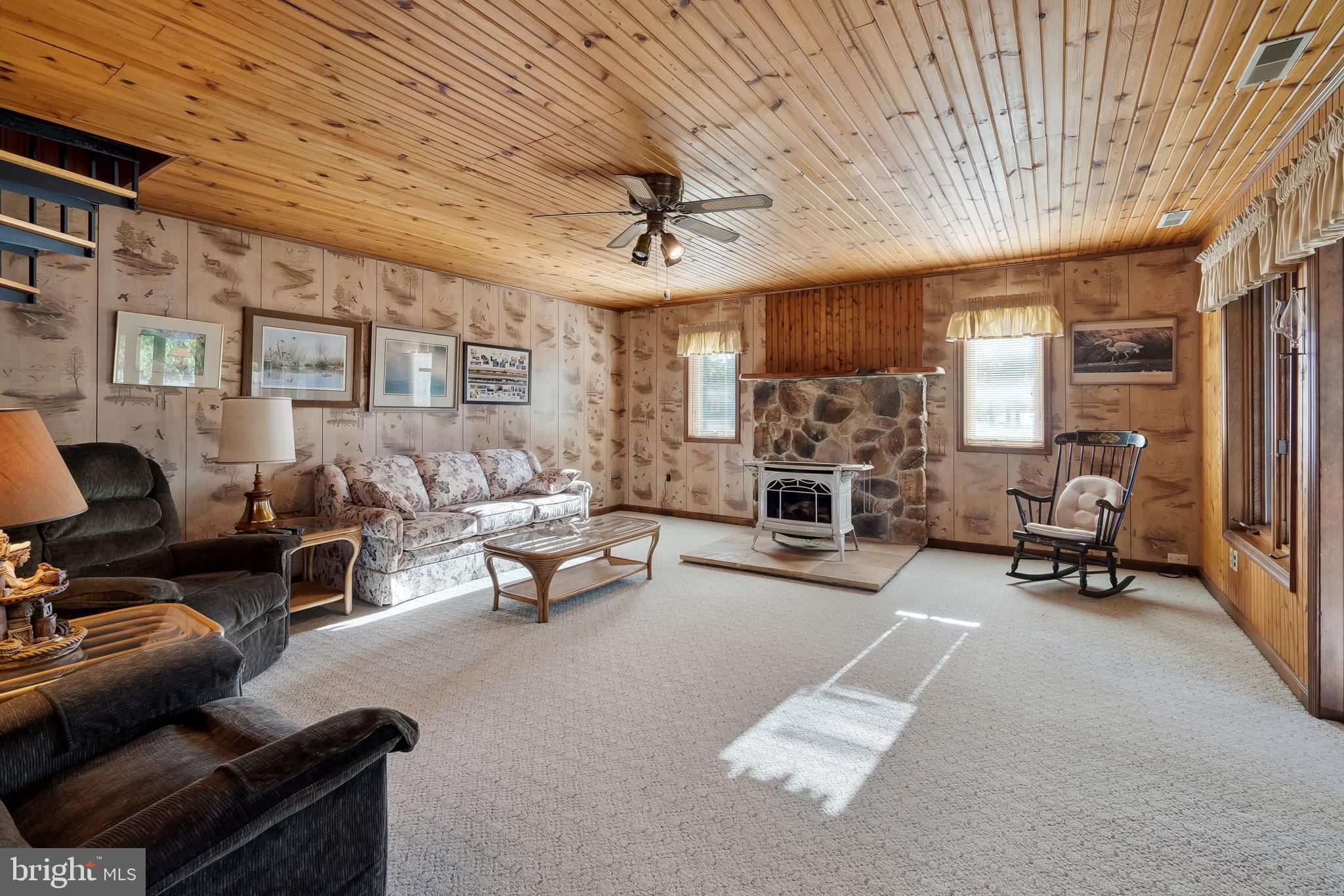 5120 Grays Inn Creek Road Rock Hall, MD 21661 - Photo 10 of 33 Living room with gas fireplace