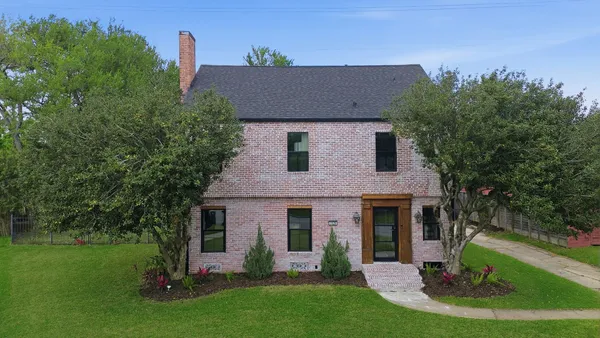 a aerial view of a house